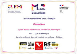 Concours Médiatiks 2024 - Étranger - 1er prix
