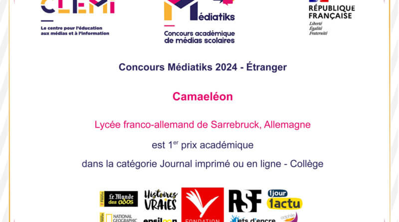 Concours Médiatiks 2024 - Étranger - 1er prix