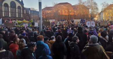 Demo gegen Rechtsextremismus in Saarbrücken